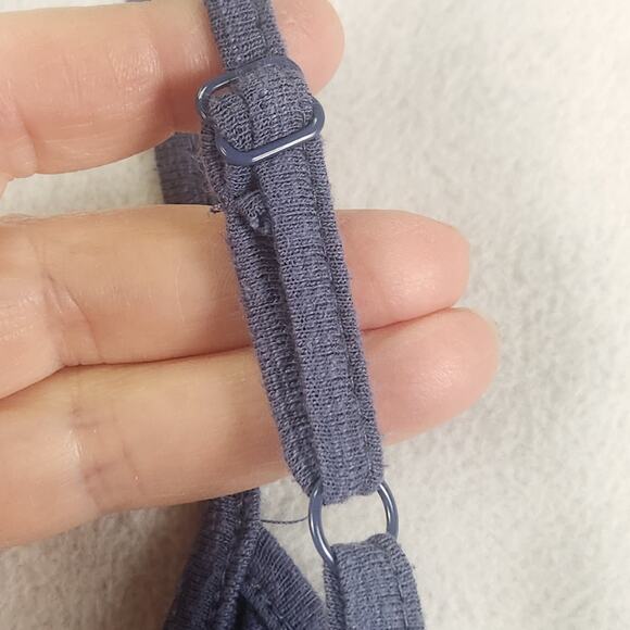 ZSUPPLY Textured Flared Jumpsuit Women’s SZ LG Blue Boho Oversized Breathable - Picture 10 of 16